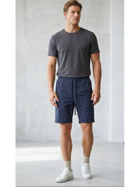Men's Vince Athletic Shorts S Black Drawstring Pull-On